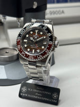 Seiko MOD - N.A GMT OEIL DU TIGRE  Céramique noir/Rouge "Coffee"