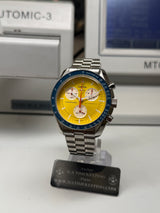 OMEGA X SWATCH / MOONSWATCH CUSTOM - "SUNFIRE" Pièce Unique boitier V2 Bracelet V2