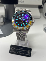 Seiko MOD - N.A Classic GMT Céramique Noir/Jaune BUMBLEBEE