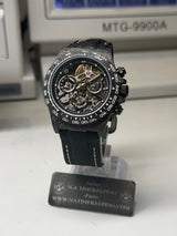 APEX - BOITIER CARBON FORGÉ R-01.BLK/GA "PHANTOM" Chronographe SQUELETTE Automatique * PIECE UNIQUE *