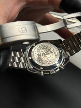 OMEGA X SWATCH -  "IRONSPACE" Pièce UNIQUE - CUSTOM MOONSWATCH Boitier V2 spécial/Lunette Acier / bracelet v2.5