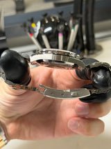 OMEGA X SWATCH -  "IRONSPACE" Pièce UNIQUE - CUSTOM MOONSWATCH Boitier V2 spécial/Lunette Acier / bracelet v2.5