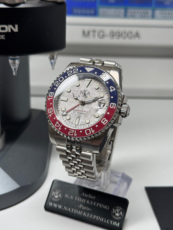 N.A - GMT METEORITE  Céramique Bleu/Rouge "Pepsi"