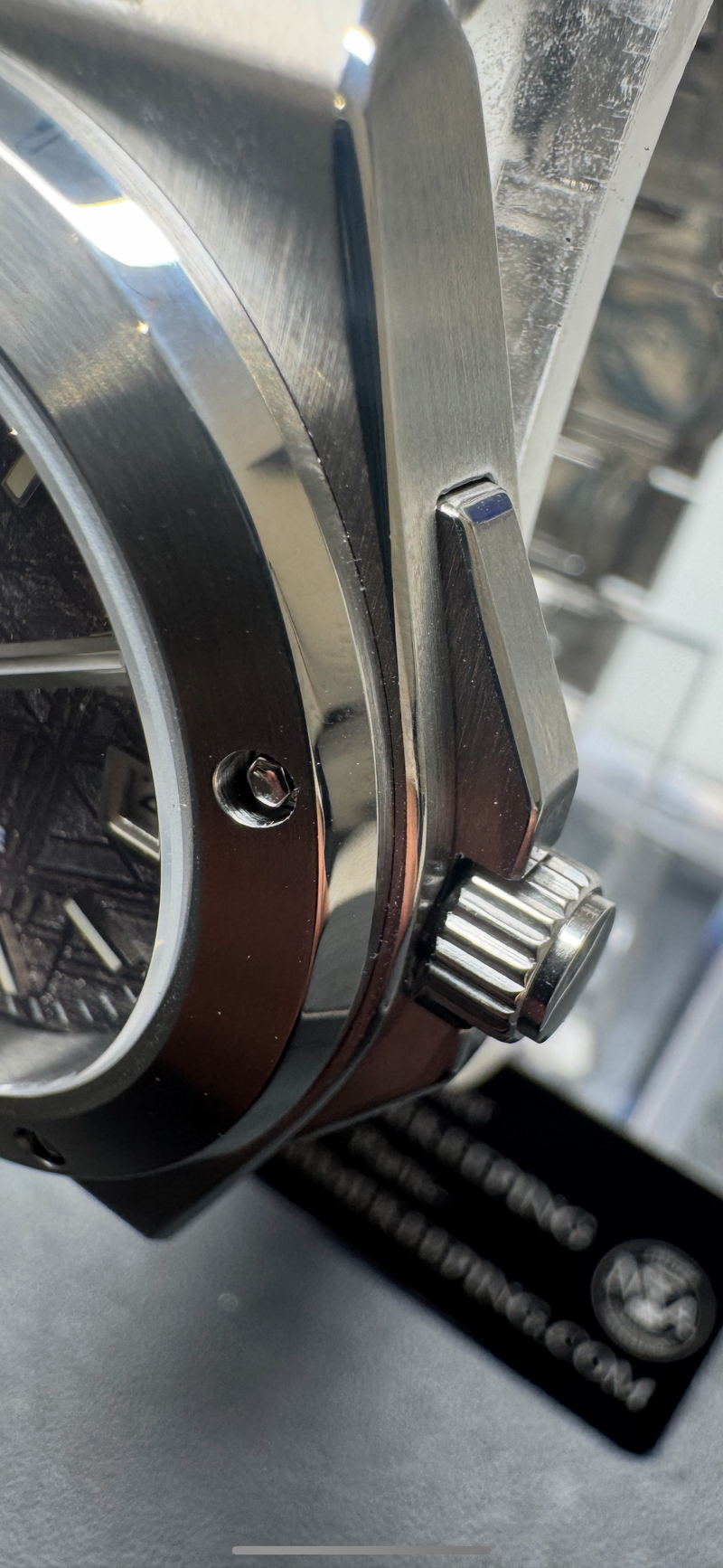 ARC - N.A - Boitier 904L bracelet intégré Cadran Météorite Bleu Pièce Unique "RARE"