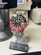 Seiko MOD - N.A Classic GMT Céramique Noir/Rouge "COKE" 2.0