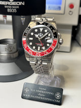 Seiko MOD - N.A Classic GMT Céramique Noir/Rouge "COKE" 2.0
