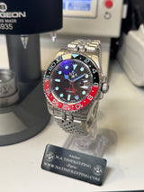 Seiko MOD - N.A Classic GMT Céramique Noir/Rouge "COKE" 2.0